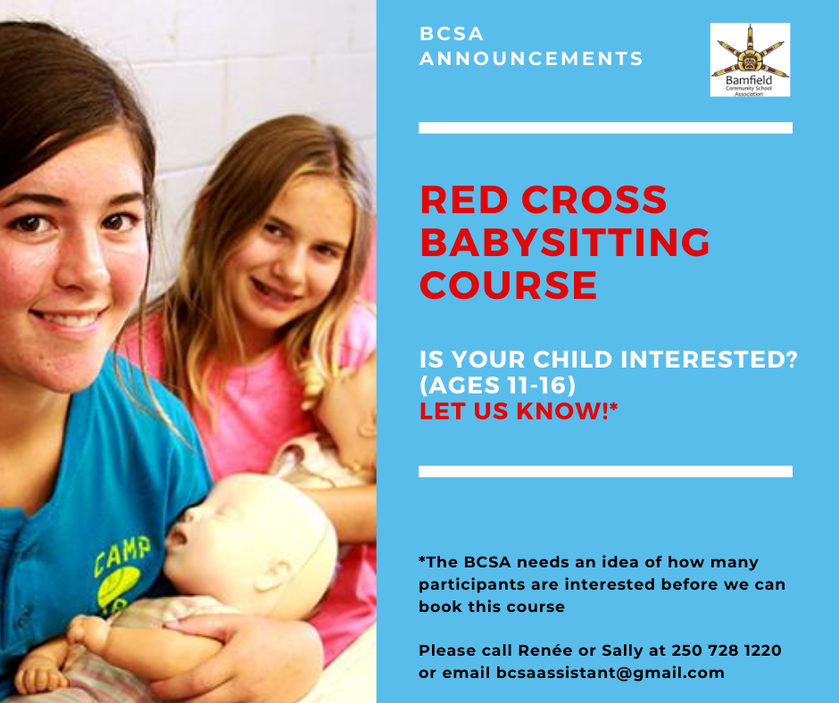Red Cross Babysitting Course – Bamfield Community Association